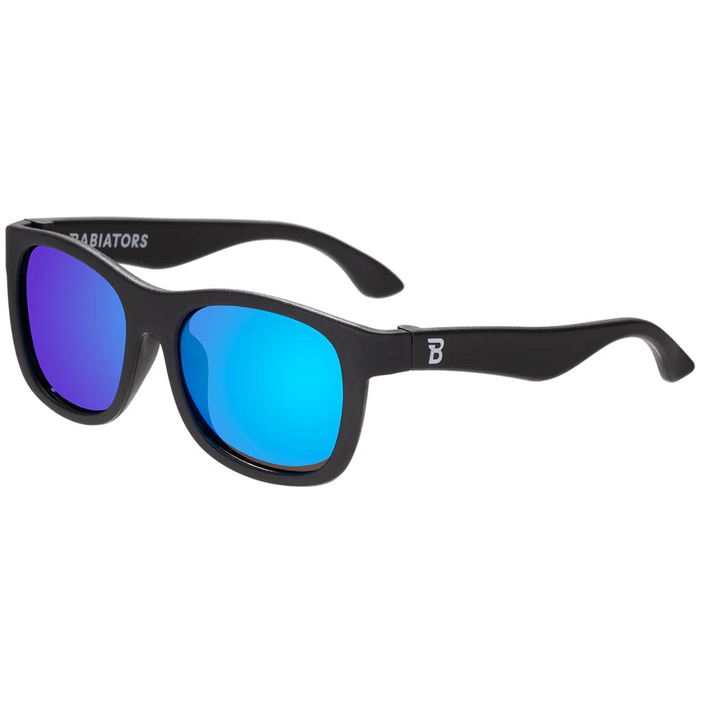 Polarized Navigator - Jet Black | Cobalt Mirrored Lenses