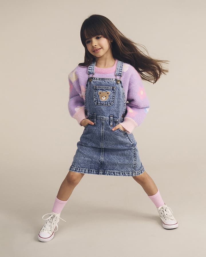 $70-75 RAINBOW DAISY JUMPER- MULTI