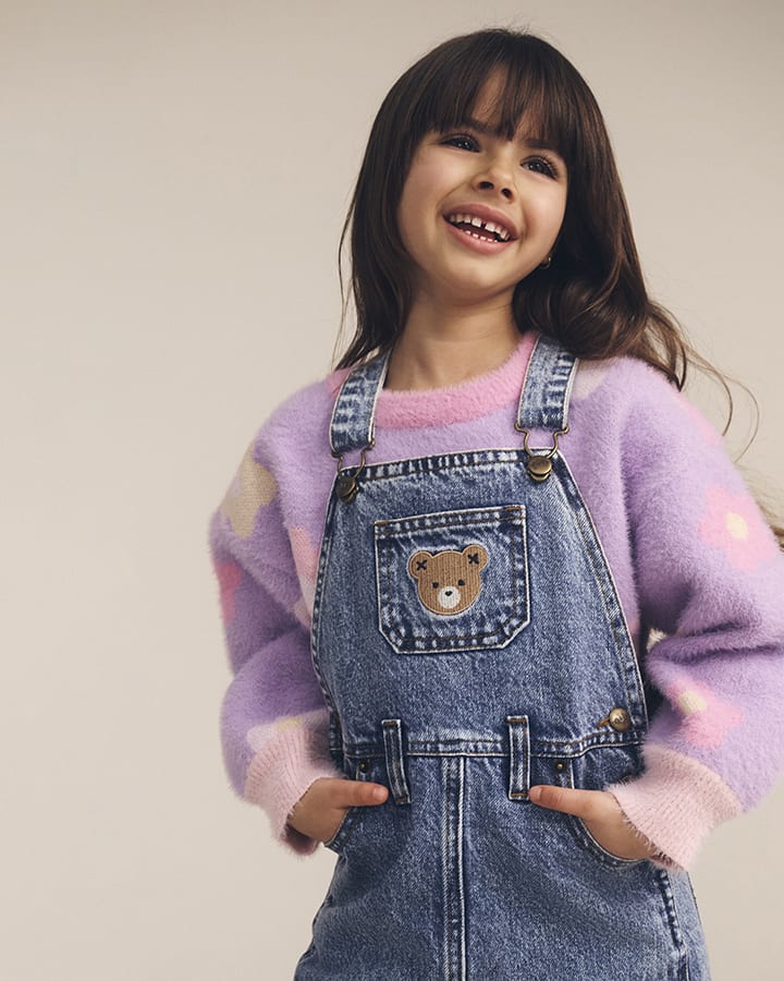 $70-75 RAINBOW DAISY JUMPER- MULTI