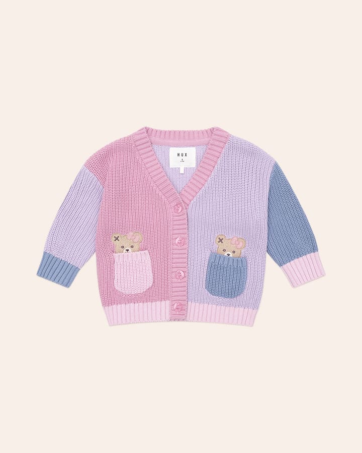 $80-85 PEEPING POCKET GIRL CARDI-MULTI