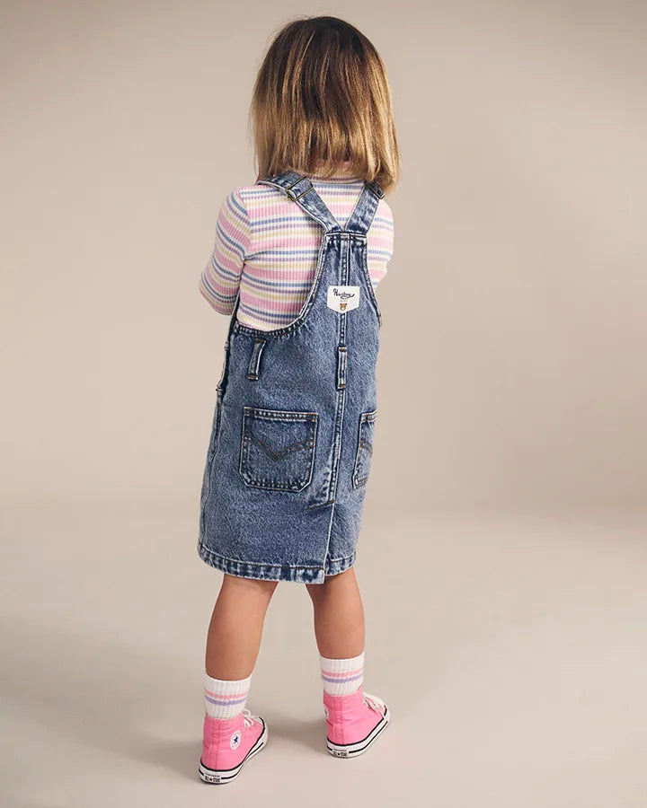 $45-50 RAINBOW STRIPE RIB SKIVVY-MULTI