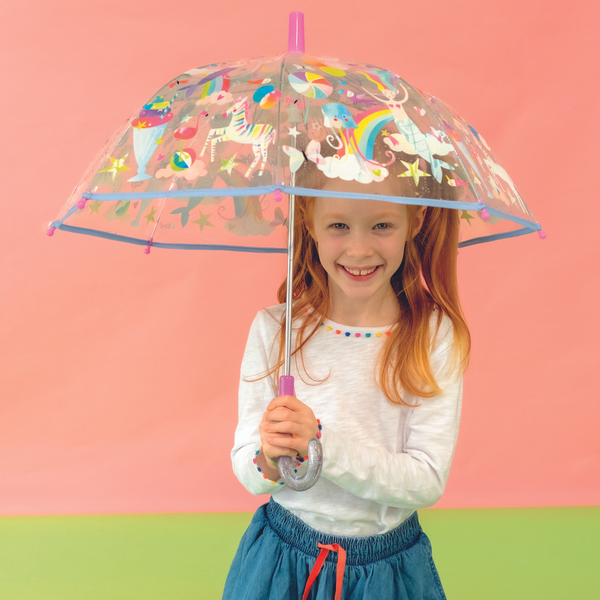 FLOSS&ROCK CLEAR COLOUR CHANGING UMBRELLA - FANTASY 47P5955