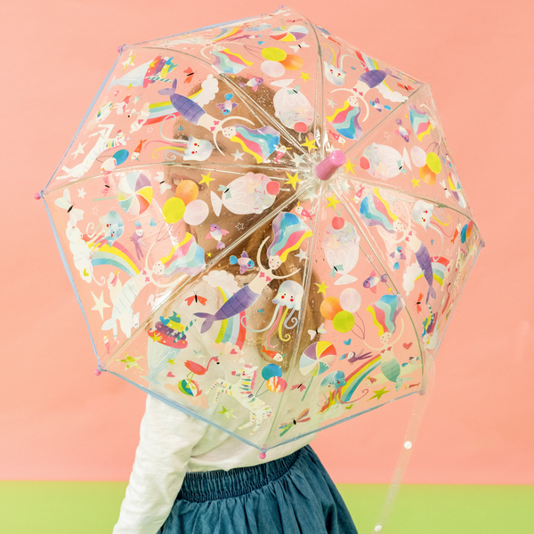 FLOSS&ROCK CLEAR COLOUR CHANGING UMBRELLA - FANTASY 47P5955