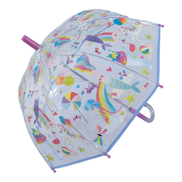 FLOSS&ROCK CLEAR COLOUR CHANGING UMBRELLA - FANTASY 47P5955