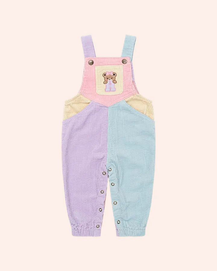 $80-85 BLUSH COLOUR BLOCK OVERALL- BLUSH MULTI