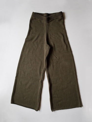 The Wide Leg Knit Trouser - Women's