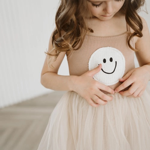 YOLOO SMILE TUTU DRESS- Beige