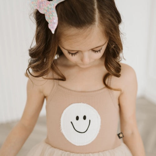 YOLOO SMILE TUTU DRESS- Beige