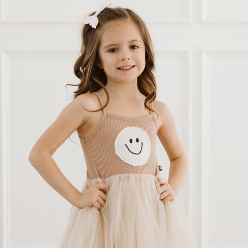 YOLOO SMILE TUTU DRESS- Beige