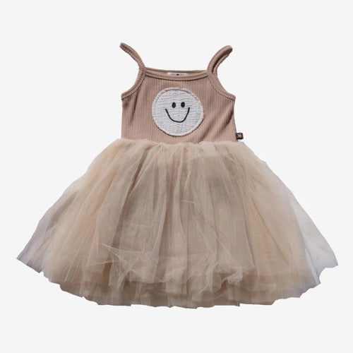 YOLOO SMILE TUTU DRESS- Beige