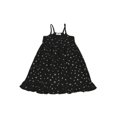 YOLOO SLEEVELESS DRESS-Black