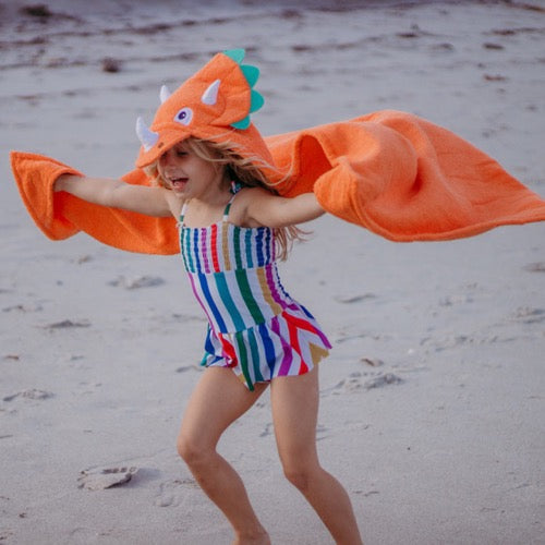 Dinosaur Hooded towel