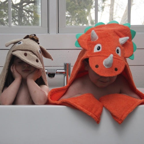 Dinosaur Hooded towel