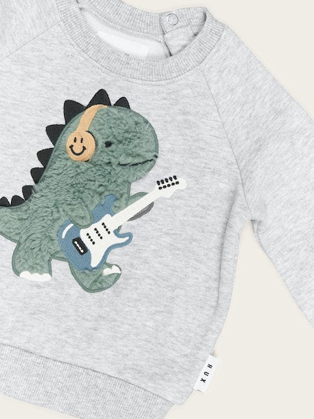 FURRY DINO SWEATSHIRT