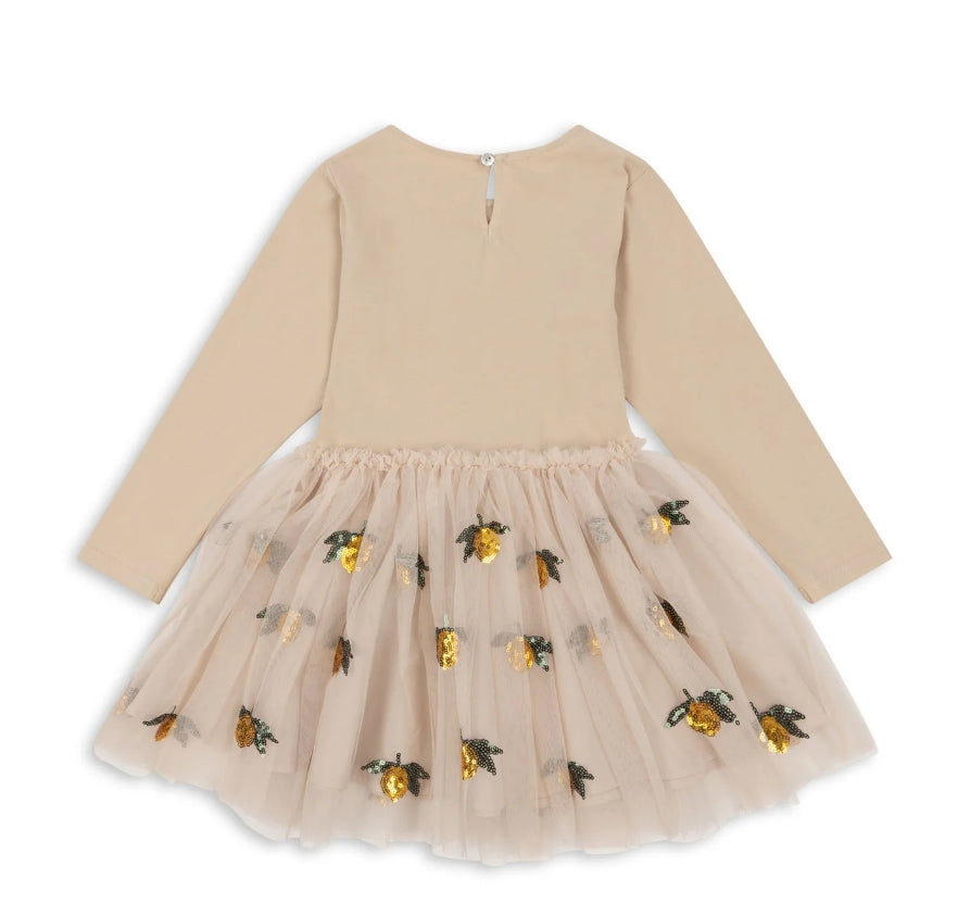 yvonne dress - lemon sequin