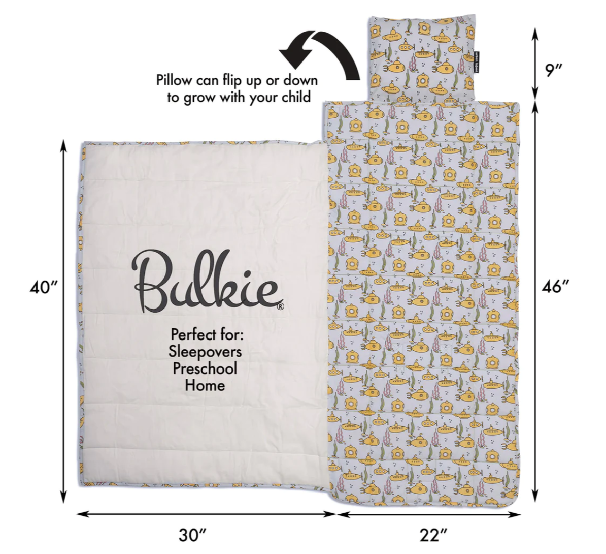 Kids Toddler Nap Mat Sleep Mat - Submarines Bulkie™