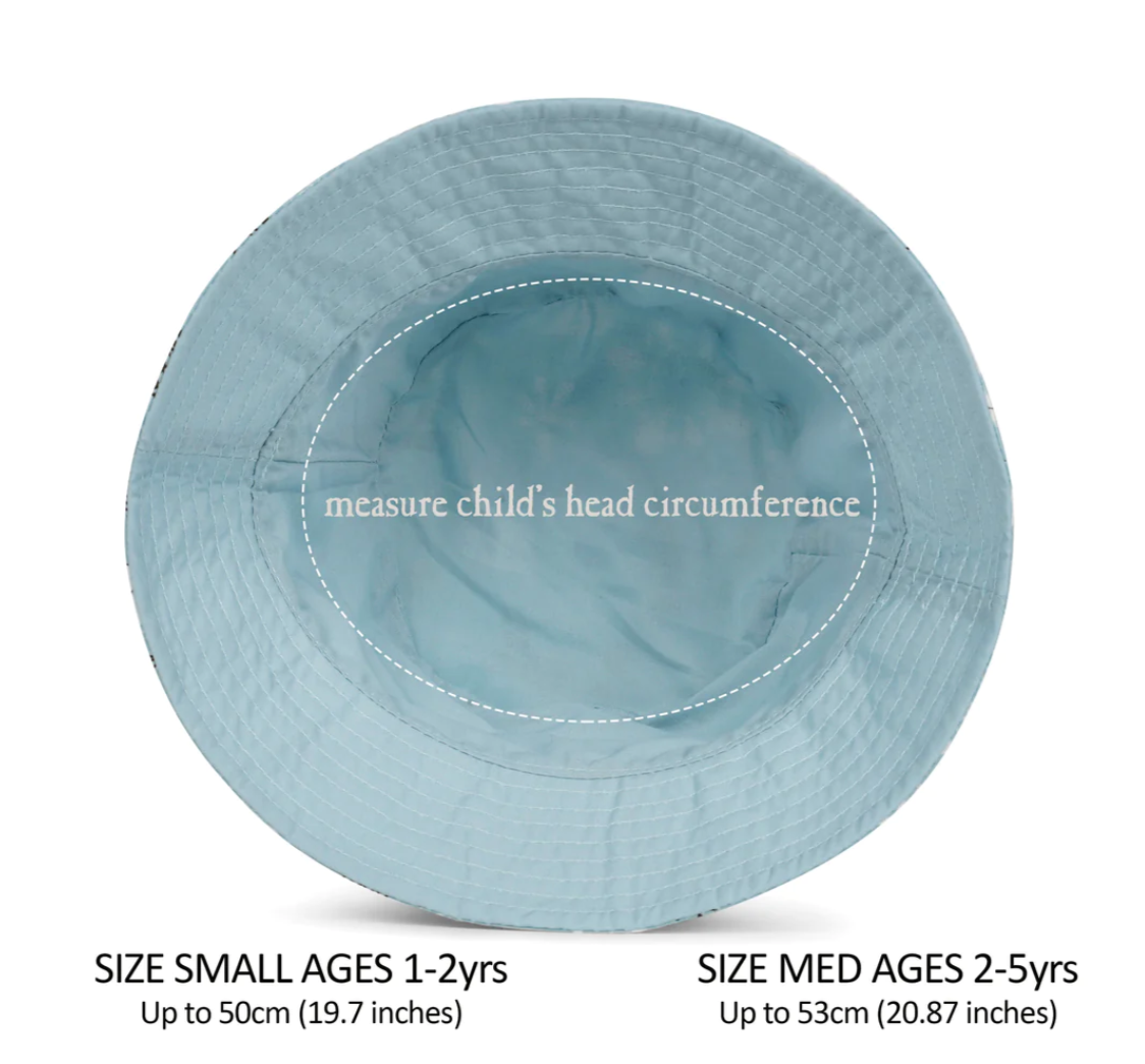 Reversible Bucket Hat for Toddlers - Bunnies
