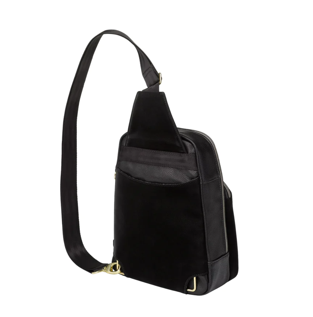 Criss-Cross Sling in Twilight Black