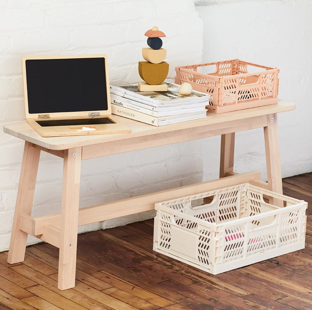Modern Folding Crate Large - Clay
