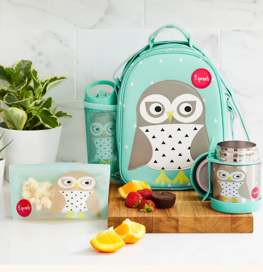 Stainless Steel Food Jar - Owl