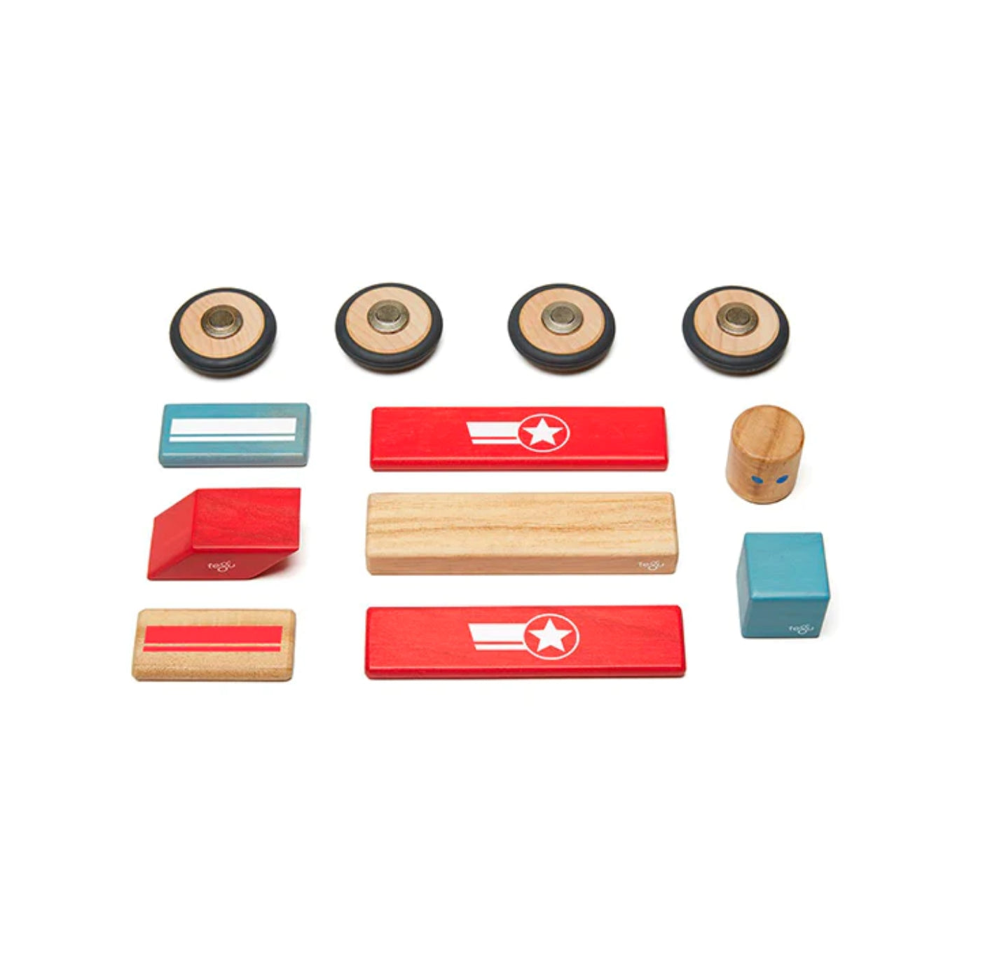 Daredevil Magnetic Wooden Block Set 12 pieces
