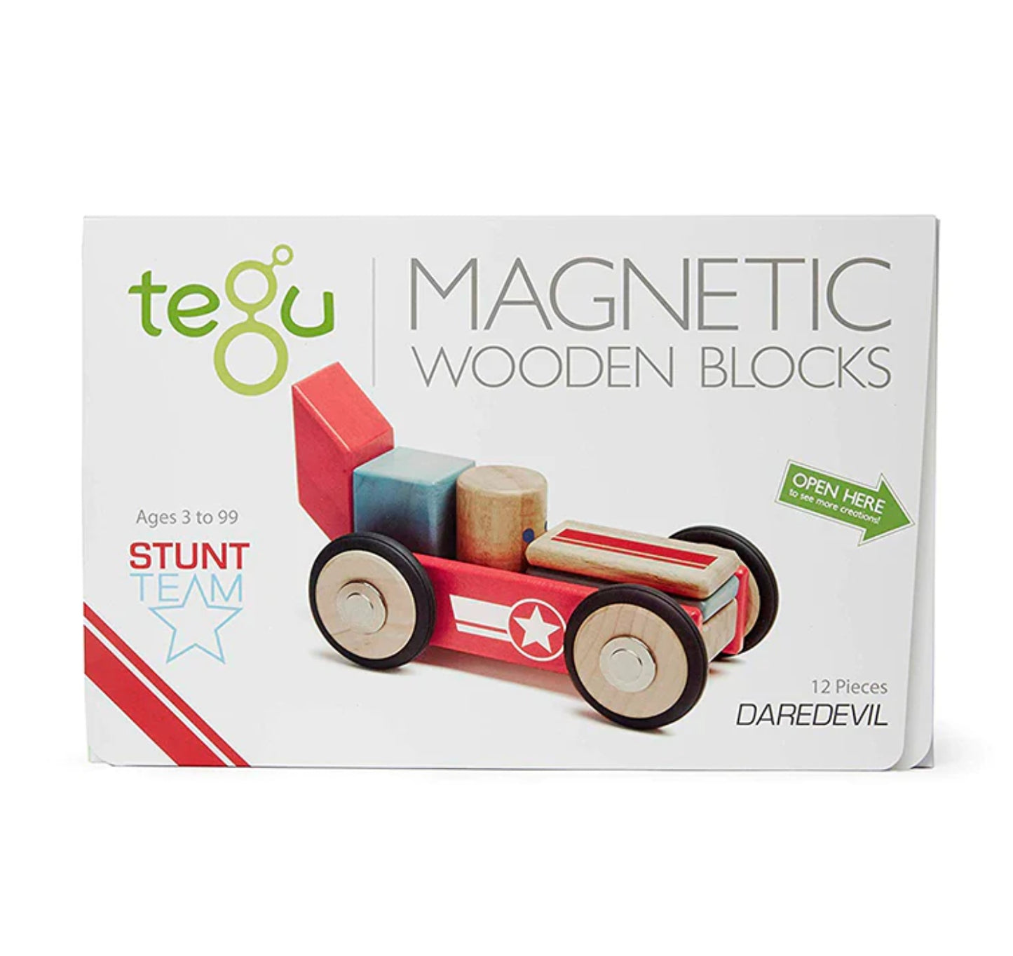 Daredevil Magnetic Wooden Block Set 12 pieces