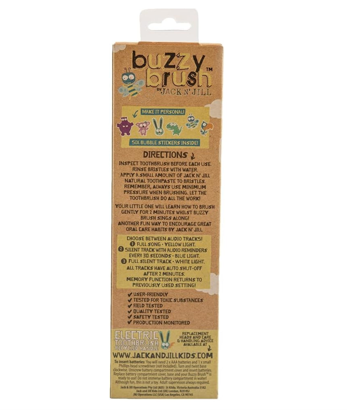 Buzzy Brush Musical Electric Toothbrush