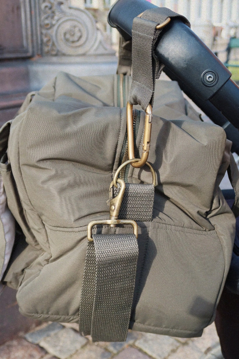 stroller strap - moss grey