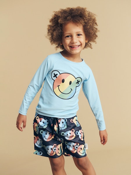 SMILEY RAINBOW SWIM SHORT