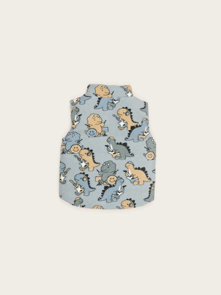 DINO BAND REVERSIBLE FLEECE VEST