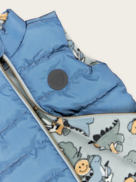 DINO BAND REVERSIBLE FLEECE VEST
