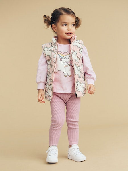 MAGICAL UNICORN REVERSIBLE FLEECE VEST