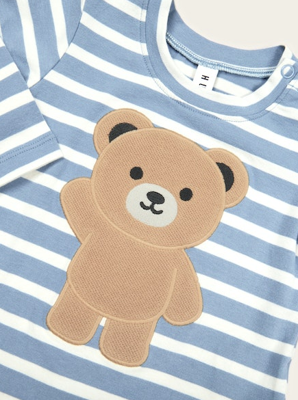 S23 HELLO HUX STRIPE TOP