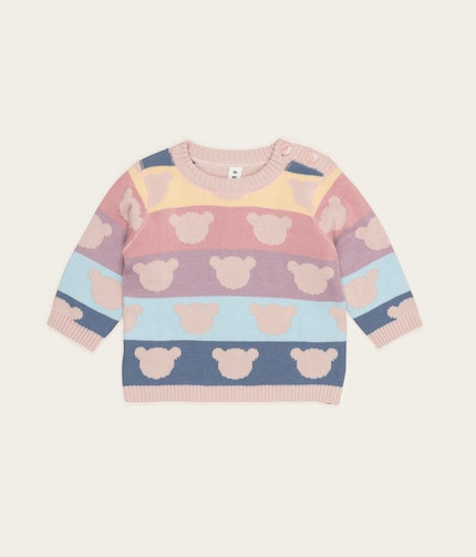 S23 RAINBOW BEAR KNIT JUMPER