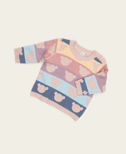 S23 RAINBOW BEAR KNIT JUMPER