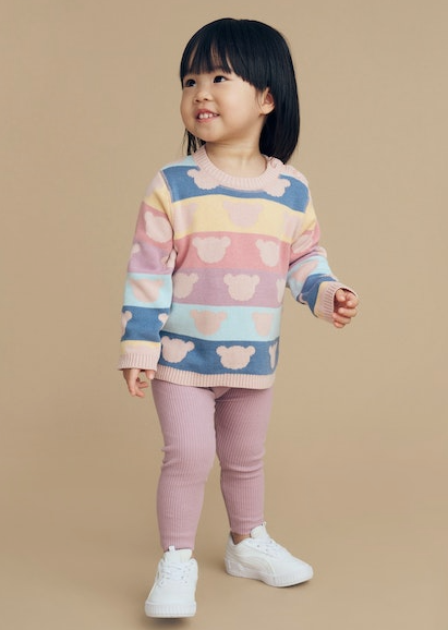 S23 RAINBOW BEAR KNIT JUMPER