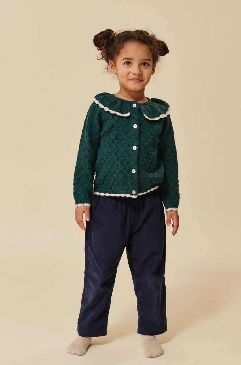 holiday knit cardigan - forest