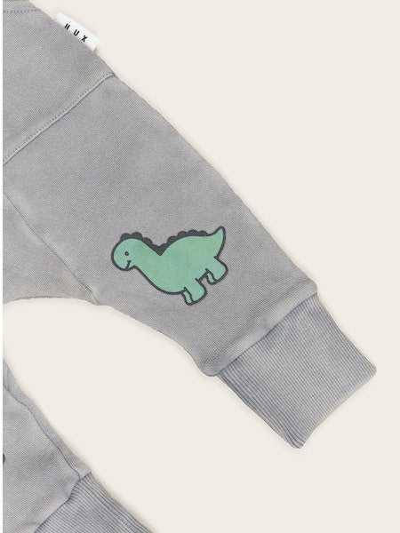 VINTAGE GREY DINO DROP CR0TCH PANT