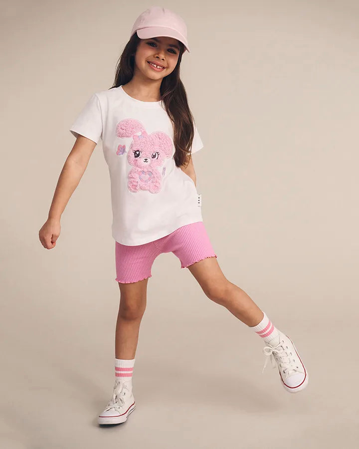$50-55 BUNNY GEM T-SHIRT -WHITE