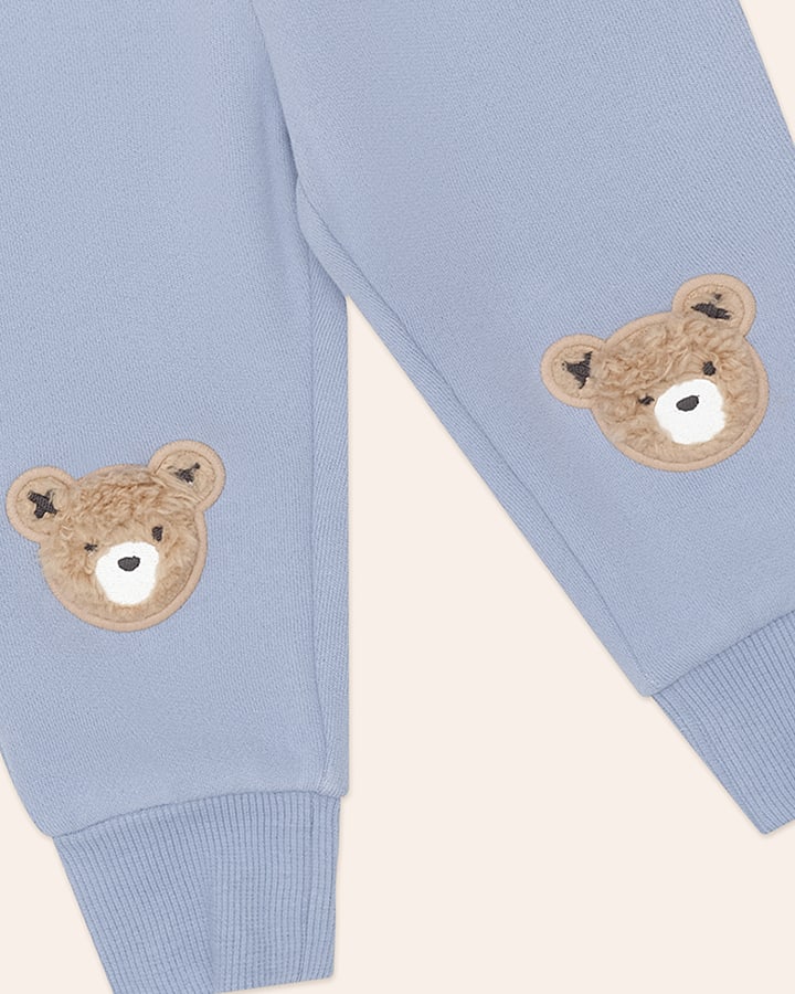$55-60 STONE BLUE FURRY HUXBEAR TRACK PANT-STONE BLUE