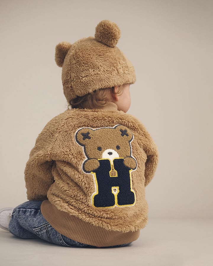 $75-80 VARSITY HUX FURRY JACKET-BEAR