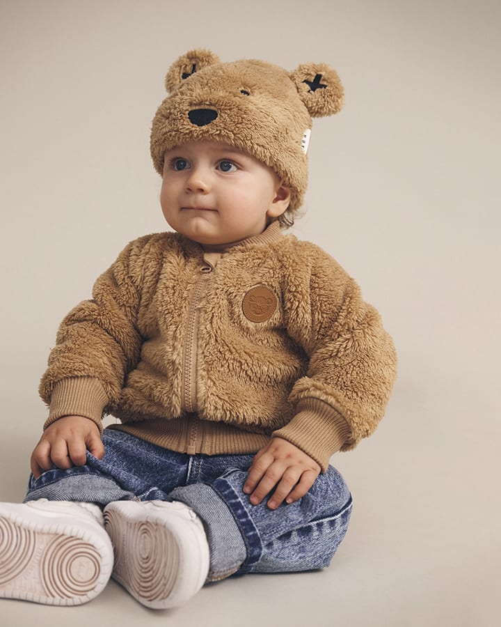$75-80 VARSITY HUX FURRY JACKET-BEAR