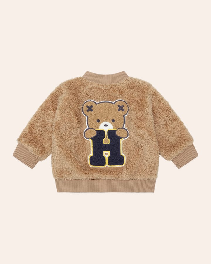 $75-80 VARSITY HUX FURRY JACKET-BEAR