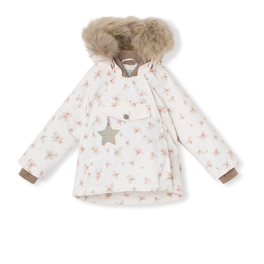 MINI A TURE WANG PRINTED WINTER JACKET FUR - Papyrus White