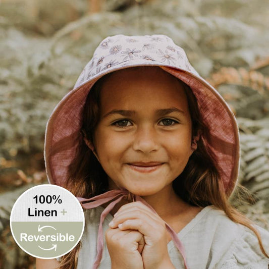 Girls Reversible Sun Hat - Paige / Rosa