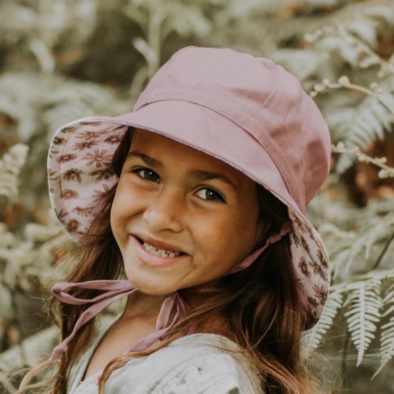 Girls Reversible Sun Hat - Paige / Rosa