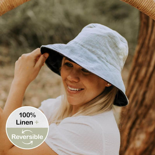 Ladies Reversible Sun Hat - Charlie / Indigo
