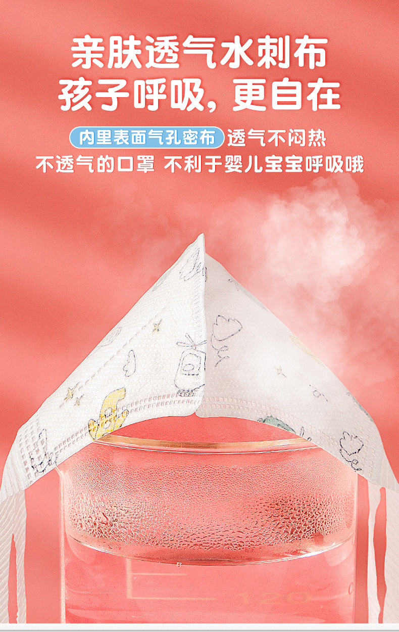 万宝绿3D儿童口罩30只独立包装-图案都很可爱!