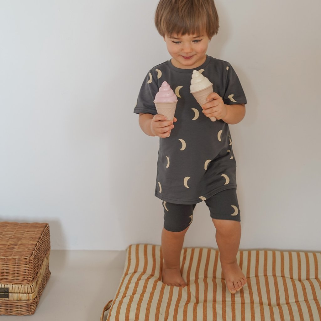 月光黑灰骑行裤-110cm