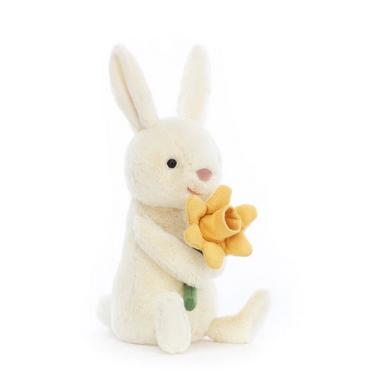 Jellycat Bobbi Bunny With Daffodil ONE SIZE - H7" X W3"